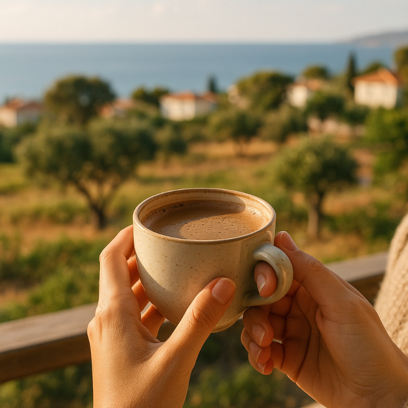 Terebinth coffee in a field of terebinth_trees