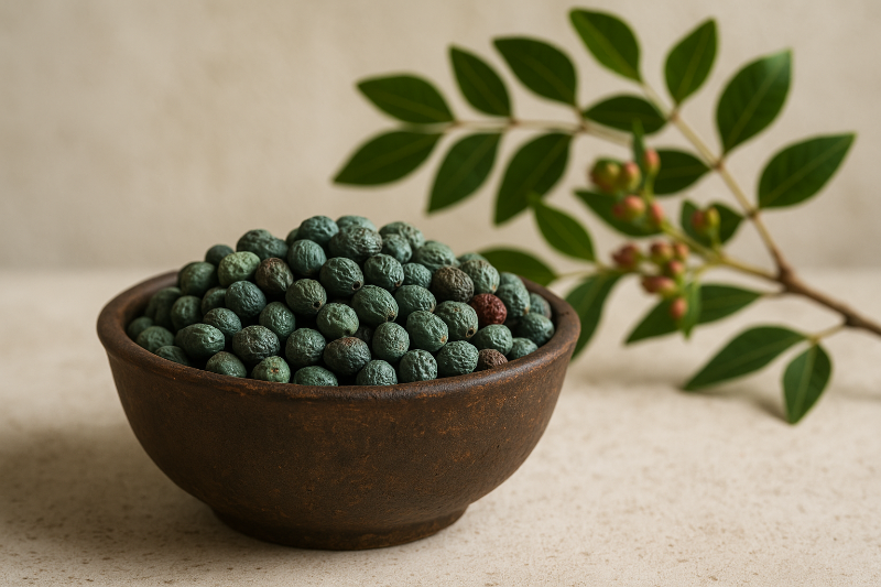 bowl of terebinth fruit